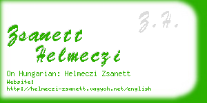 zsanett helmeczi business card